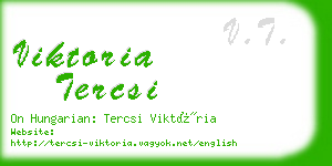 viktoria tercsi business card